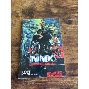 Inindo Way of the Ninja Super Nintendo SNES INSTRUCTION MANUAL ONLY